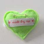 Green felt brooch