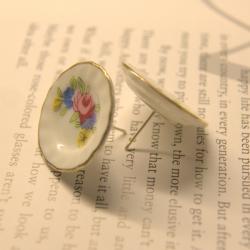 Miniture plate earrings...